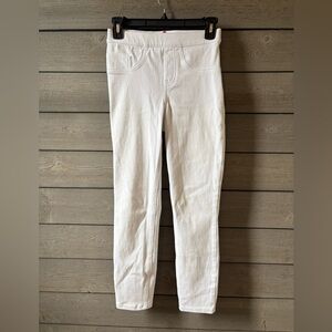SPANX White Jeggings with Elastic Waistband